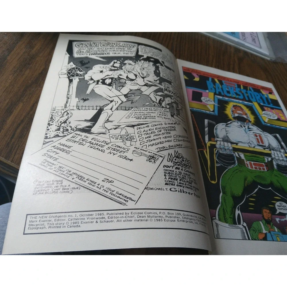 The New DNAgents #1 (October 1985 Eclipse Comics)